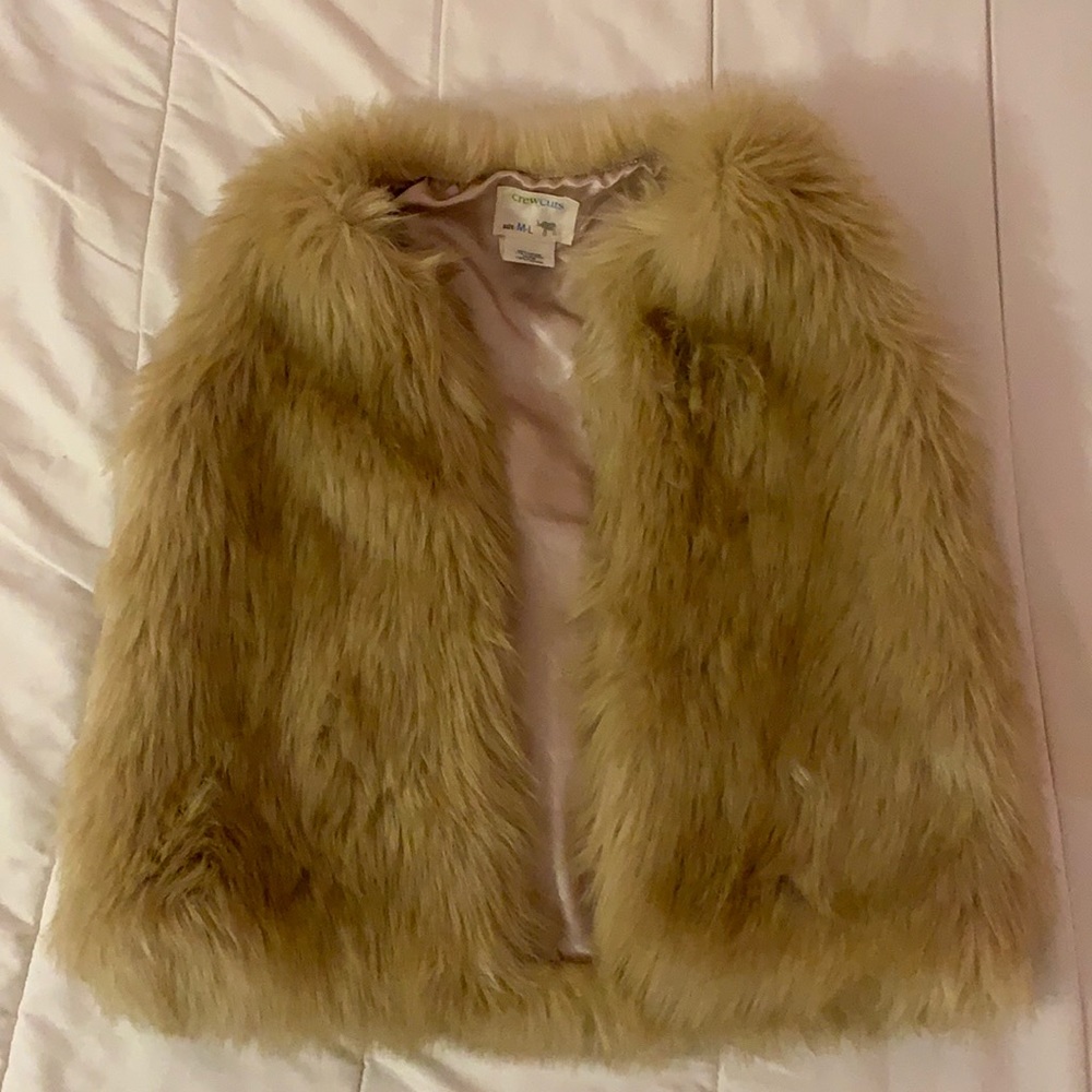 Fur Jcrew girls vest